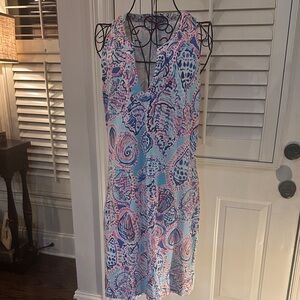 Lilly Pulitzer Vibrant Seashell Print Mini Dress